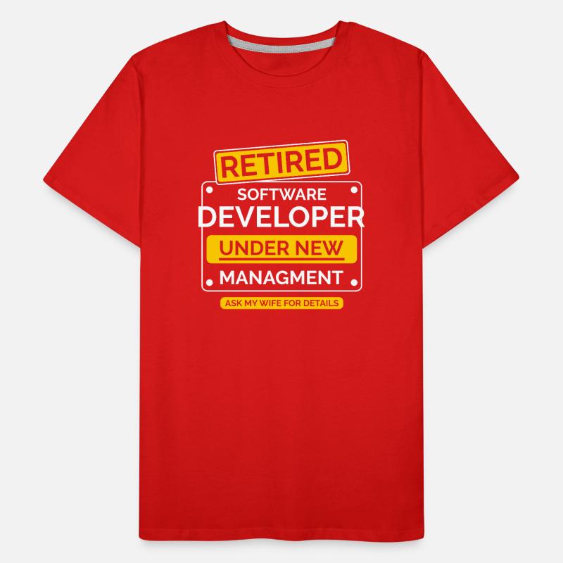 Software Developer Retirement Men's Premium Organic T-Shirt