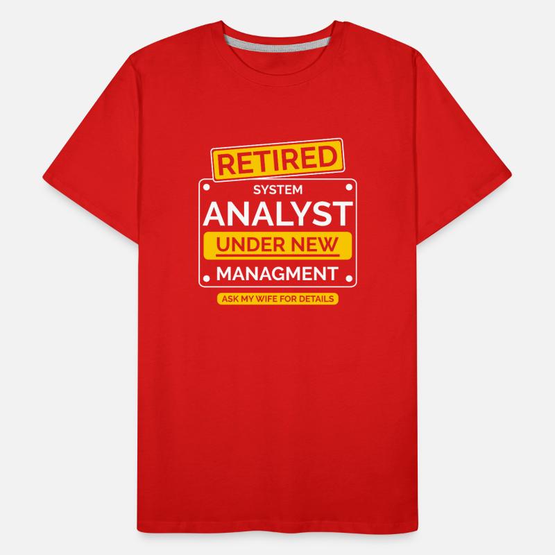Systems Analyst Retirement Men's Premium Organic T-Shirt