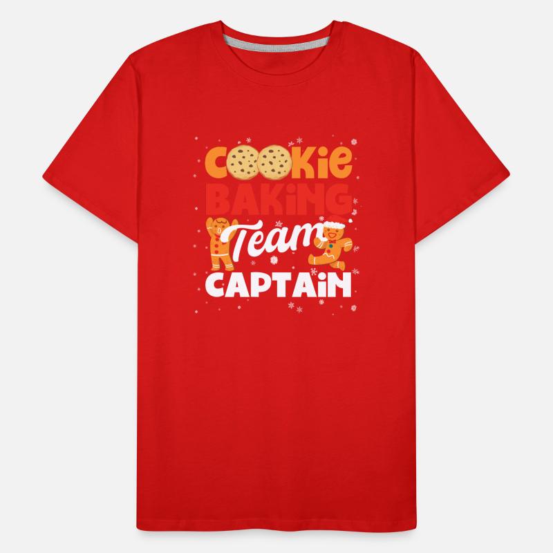Capitaine de l’équipe de cuisson des biscuits T-shirt bio Premium Homme