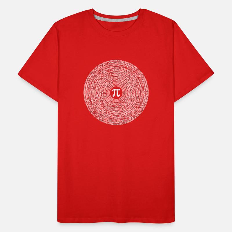 10000 digits Pi sign math lover math Men's Premium Organic T-Shirt