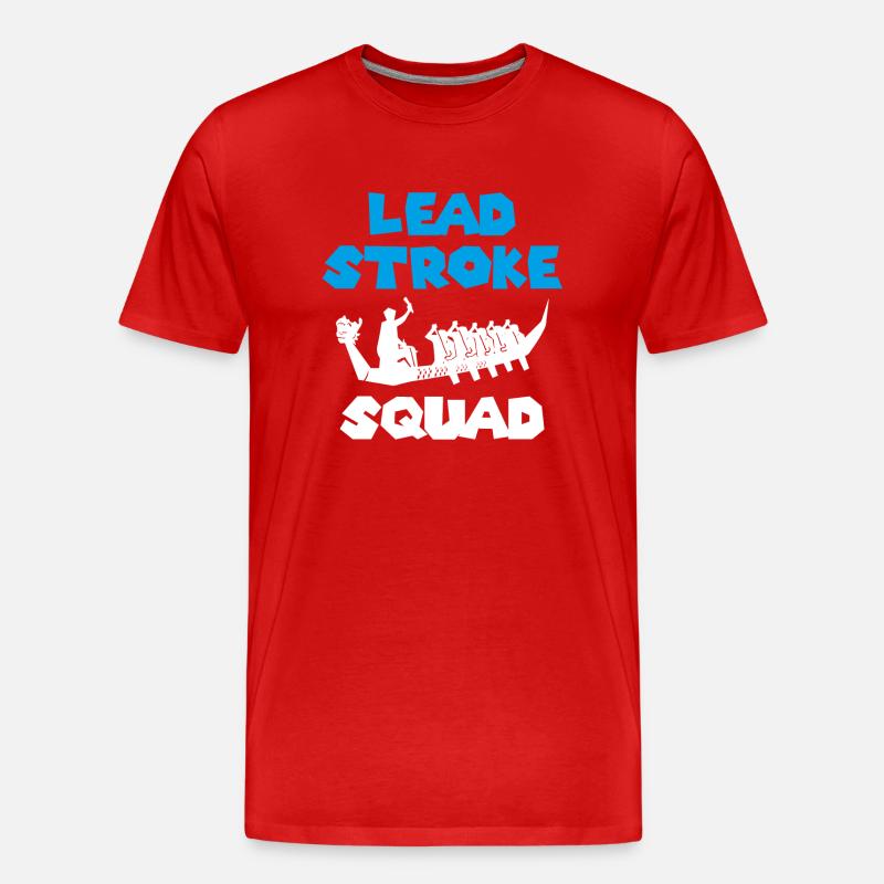 Drachenbootrennen, Drachenboote, Bleischlag - Männer Premium Bio T-Shirt - Rot