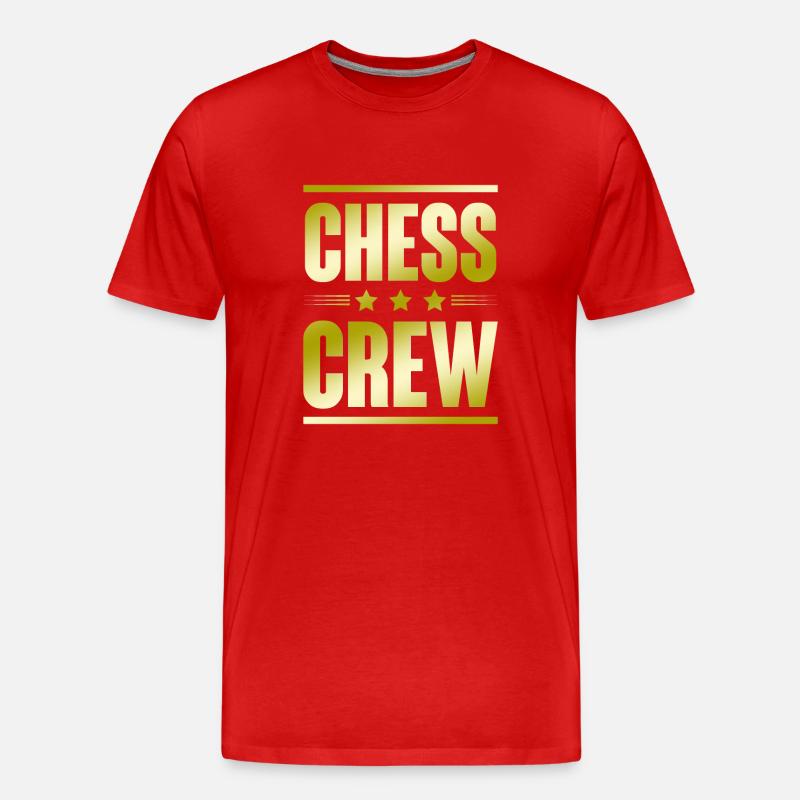 Chess Crew - Männer Premium Bio T-Shirt - Rot