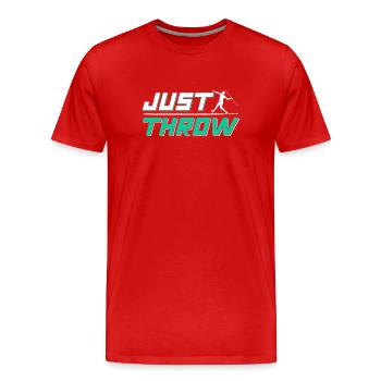 Lancer facile Lanceur de javelot Lancer de javelot Lancer de javelot Lancer de javelot - T-shirt bio Premium Homme - rouge - Devant - Damien (186cm)
