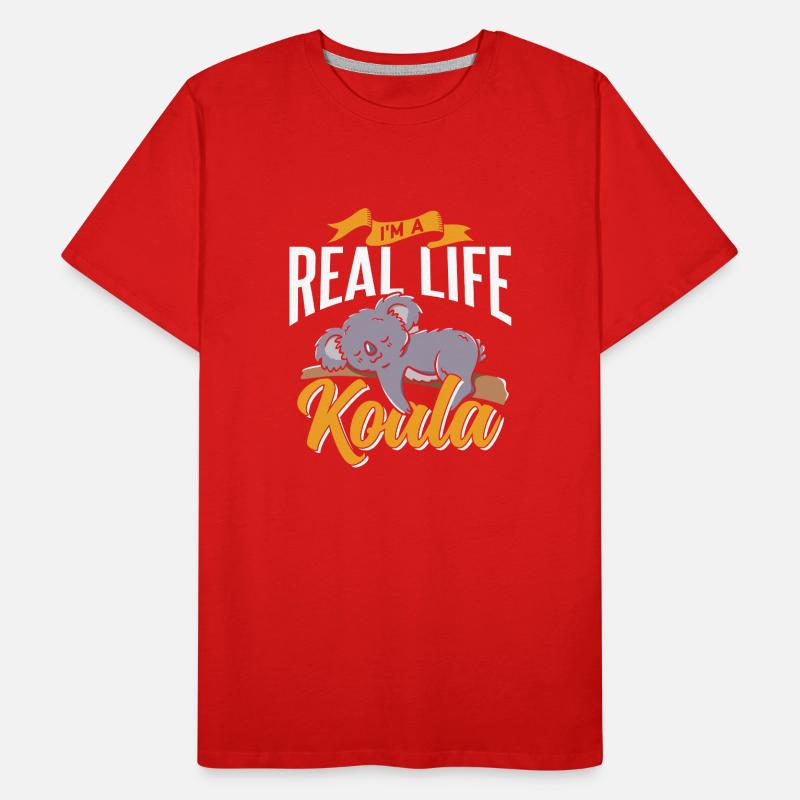 Ich Bin Ein Echter Koala Tier Koalabär Süß Koalas Männer Premium Bio T-Shirt