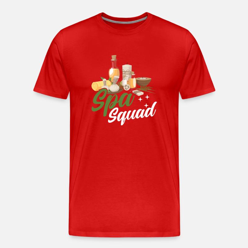 Spa Squad - Männer Premium Bio T-Shirt - Rot