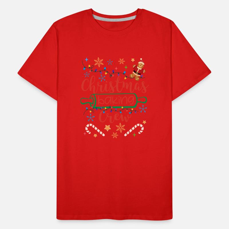 Funny Gingerbread Christmas Cookie Baking Crew Männer Premium Bio T-Shirt