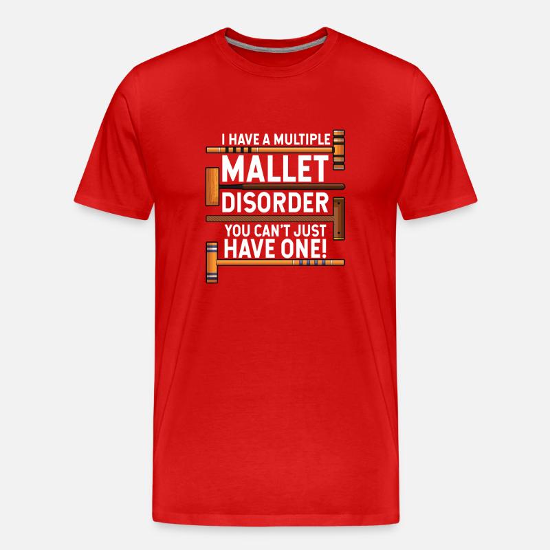 Croquet - Männer Premium Bio T-Shirt - Rot