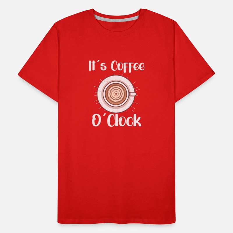 Amateur de café Caféine Molecule Java Latte Espresso T-shirt bio Premium Homme
