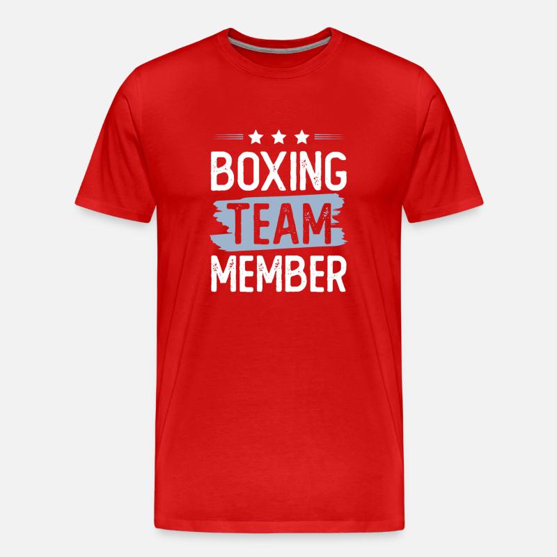 Boxing Team - Männer Premium Bio T-Shirt - Rot