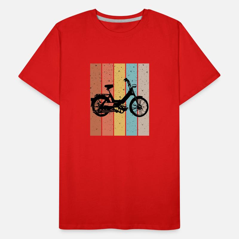 DDR Mobylette Oldtimer Roller Mofa Scooter 2 Takter T-shirt bio Premium Homme