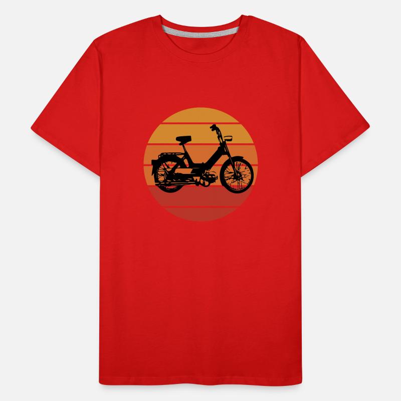 DDR Mobylette Oldtimer Roller Mofa Scooter 2 Takter T-shirt bio Premium Homme