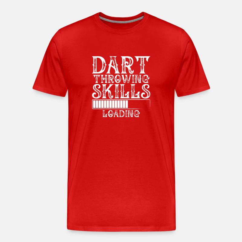 Loading dart throwing skills - Men's Premium Organic T-Shirt - red