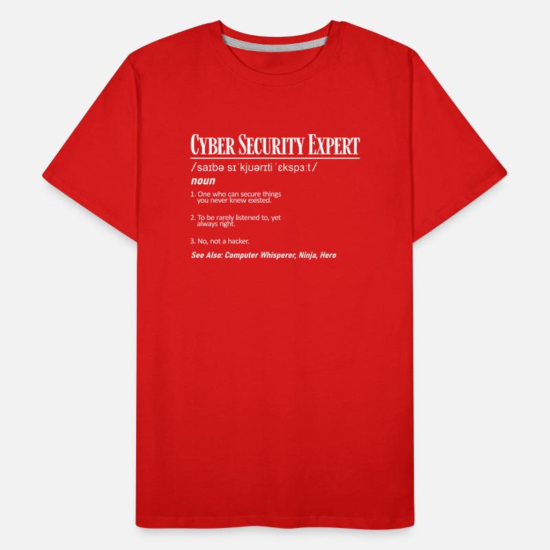Cybersecurity Expert Men's Premium Organic T-Shirt