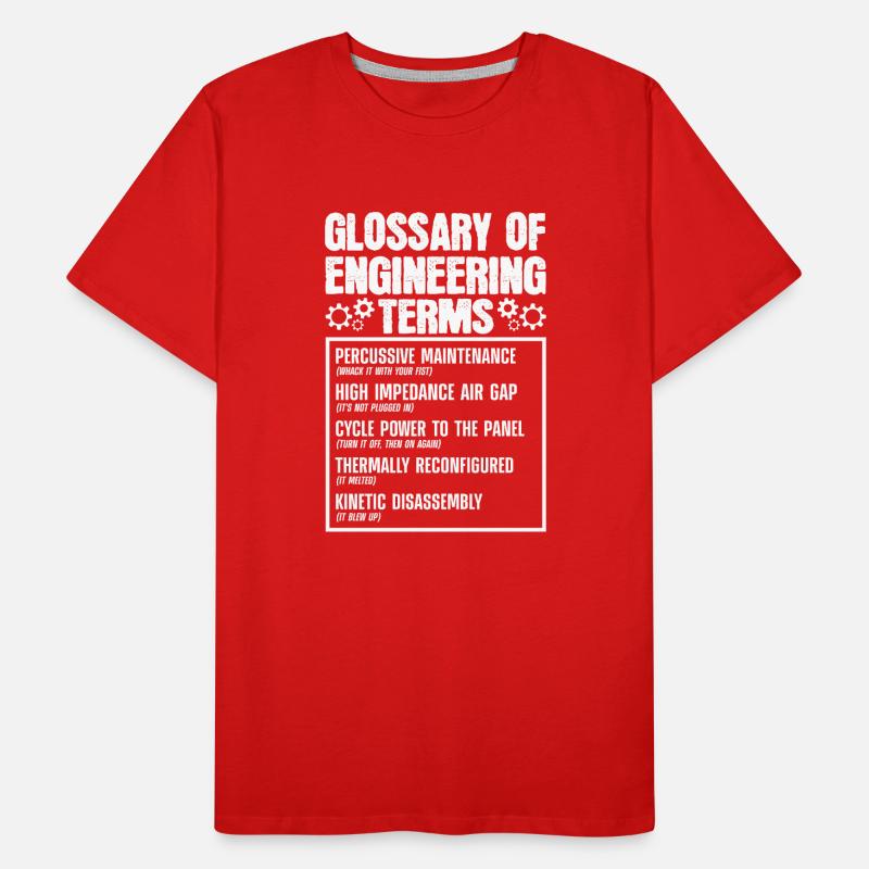 Glossar Der Technischen Begriffe Männer Premium Bio T-Shirt