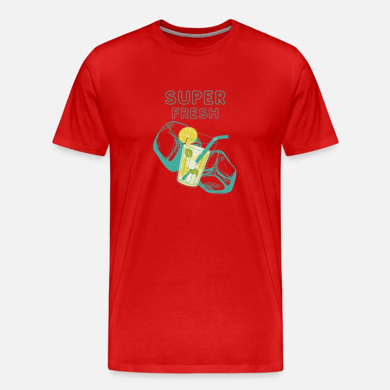 Super fresh Summer Design - Männer Premium Bio T-Shirt - Rot