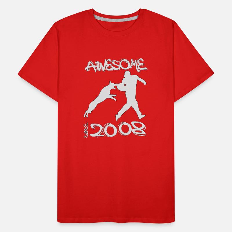 Awesome since 2008. Agility, Hundetraining Männer Premium Bio T-Shirt