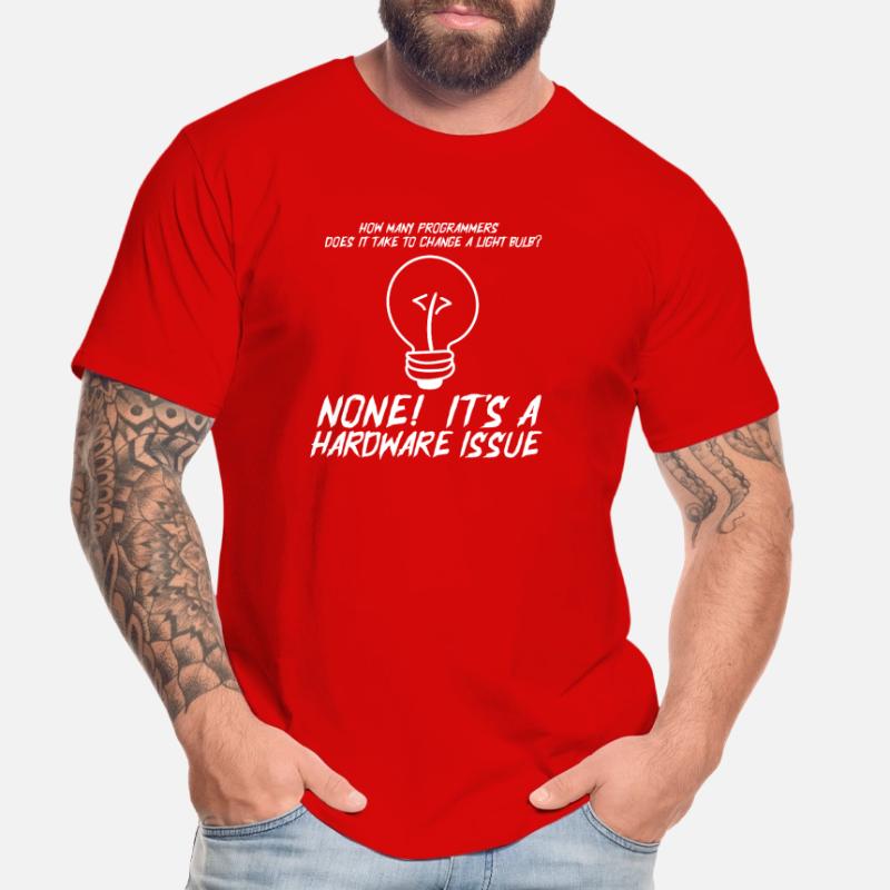 Lustige Programmierer Glühbirne Hardware Statement Männer Premium Bio T-Shirt