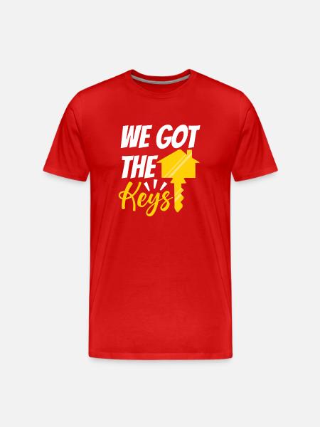 We Got The Keys - Men's Premium Organic T-Shirt - red