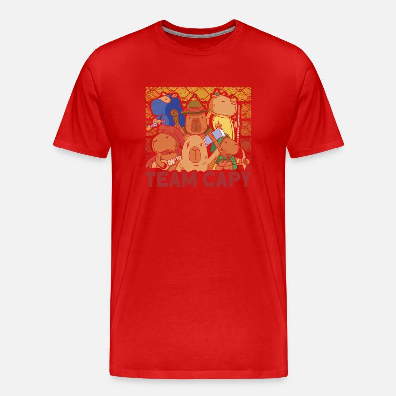 eam Capy - Männer Premium Bio T-Shirt - Rot