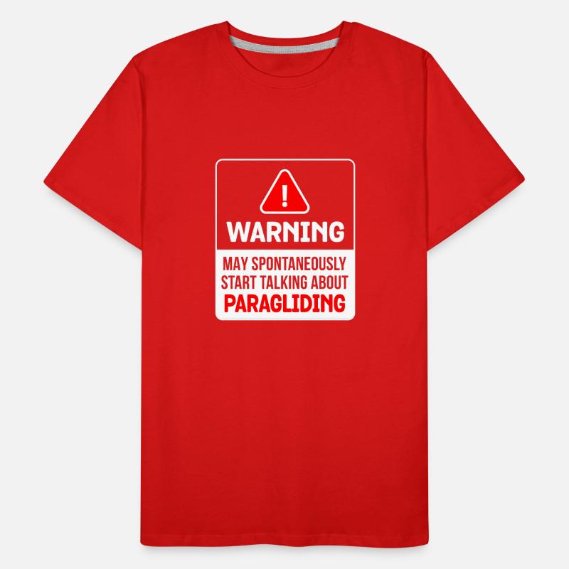 Warning May Spontaneously Start Talking About Para Männer Premium Bio T-Shirt