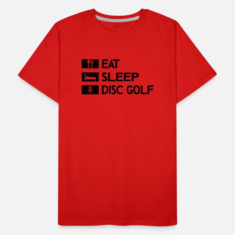 Disc Golf Disc-Golf Frisbee Baum Korb Abwurf Männer Premium Bio T-Shirt