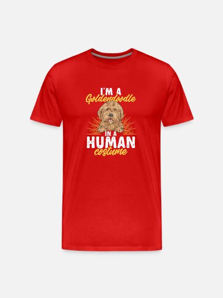 Goldendoodle Doodle Chien - T-shirt bio Premium Homme - rouge