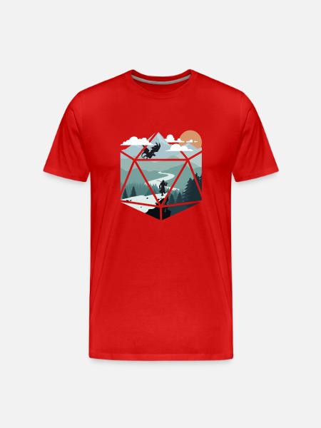 RPG rpg bordrollespil rollespil gamer rollespil - Herre Premium T-shirt økologisk - rød
