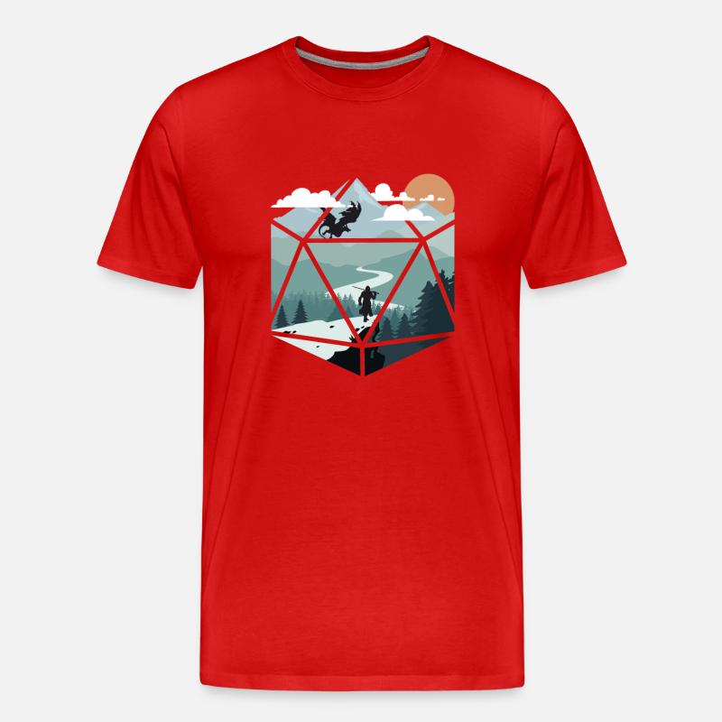 RPG-RPG-Tabletop-Rollenspiele Gamer-Rollenspiel - Männer Premium Bio T-Shirt - Rot