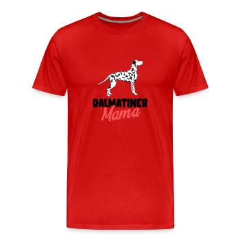 Dalmatian - Men's Premium Organic T-Shirt - red - Front - Damien (186cm)