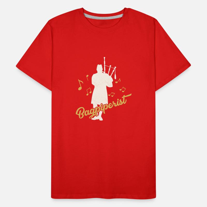 Cornemuse Cornemuse écossaise Cornemuse T-shirt bio Premium Homme
