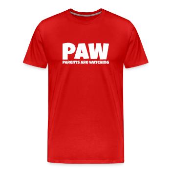 Parents are watching - Männer Premium Bio T-Shirt - Rot - Vorne - Damien (186cm)