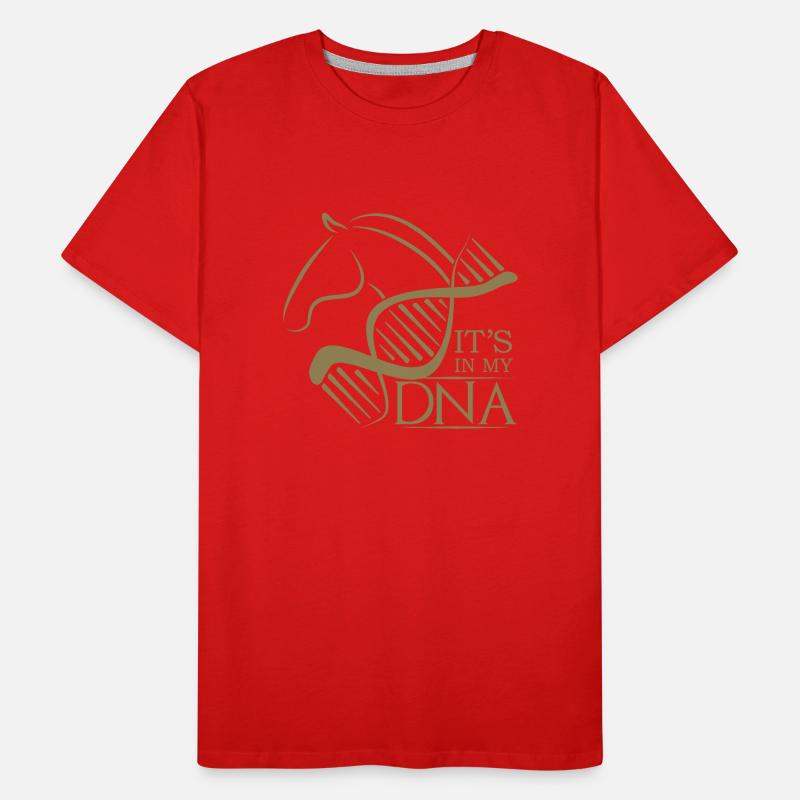 Le design du cheval dans mon ADN T-shirt bio Premium Homme