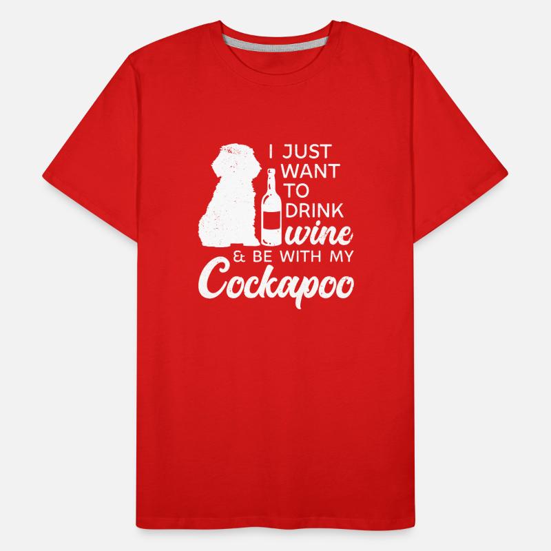 Cockapoo Hund Männer Premium Bio T-Shirt