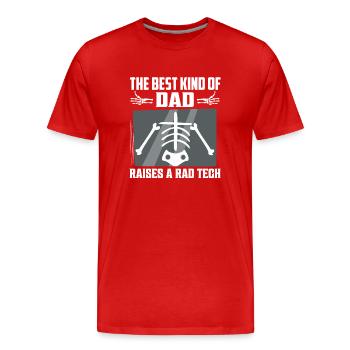 The Best Kind Of Dad Raises A Rad Tech Rad Tech Ra - Men's Premium Organic T-Shirt - red - Front - Damien (186cm)