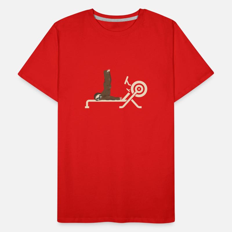 Erg Ergometer And Rowing Exercise Machine Rowing Men's Premium Organic T-Shirt