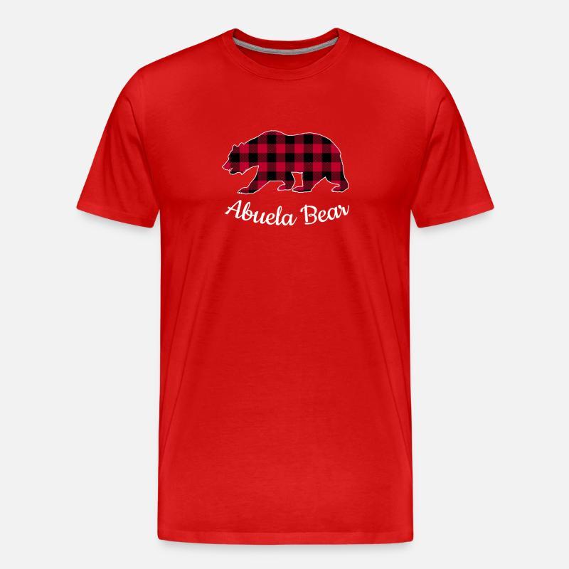 Abuela Bear - Männer Premium Bio T-Shirt - Rot