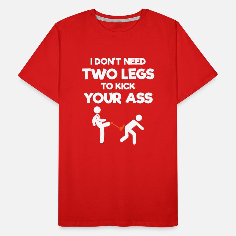 Leg prosthesis, prosthesis, amputee, amputation Men's Premium Organic T-Shirt