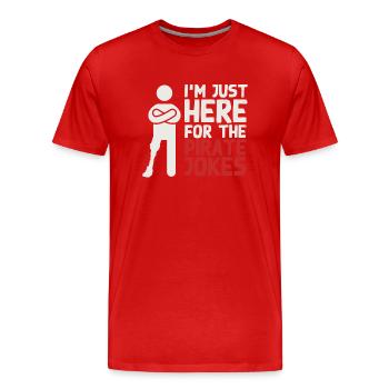 Beinprothese, Prothese, Amputierter, Amputation - Männer Premium Bio T-Shirt - Rot - Vorne - Damien (186cm)