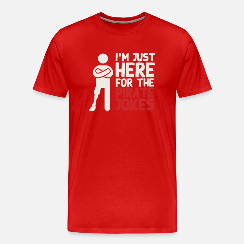 Leg prosthesis, prosthesis, amputee, amputation - Men's Premium Organic T-Shirt - red