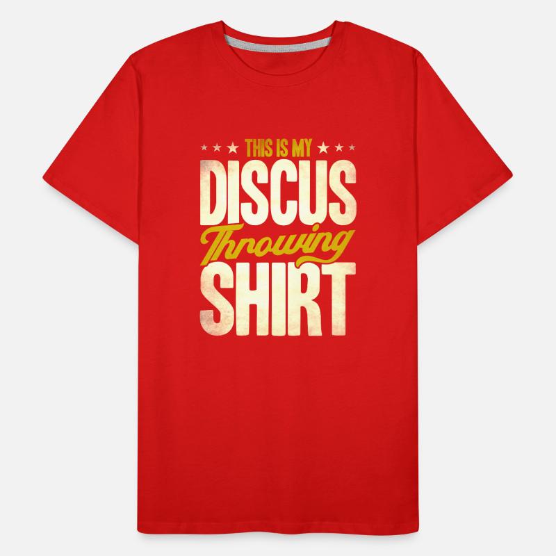 Diskuswerfen Diskuswerfer Geschenk Männer Premium Bio T-Shirt