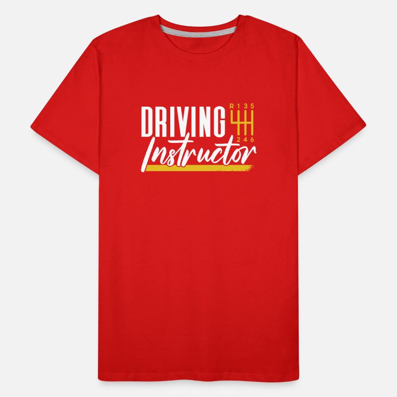 Driving instructor Driving school Learner driving lesson Men's Premium Organic T-Shirt