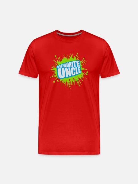 at The Favorite Uncle - Men's Premium Organic T-Shirt - red