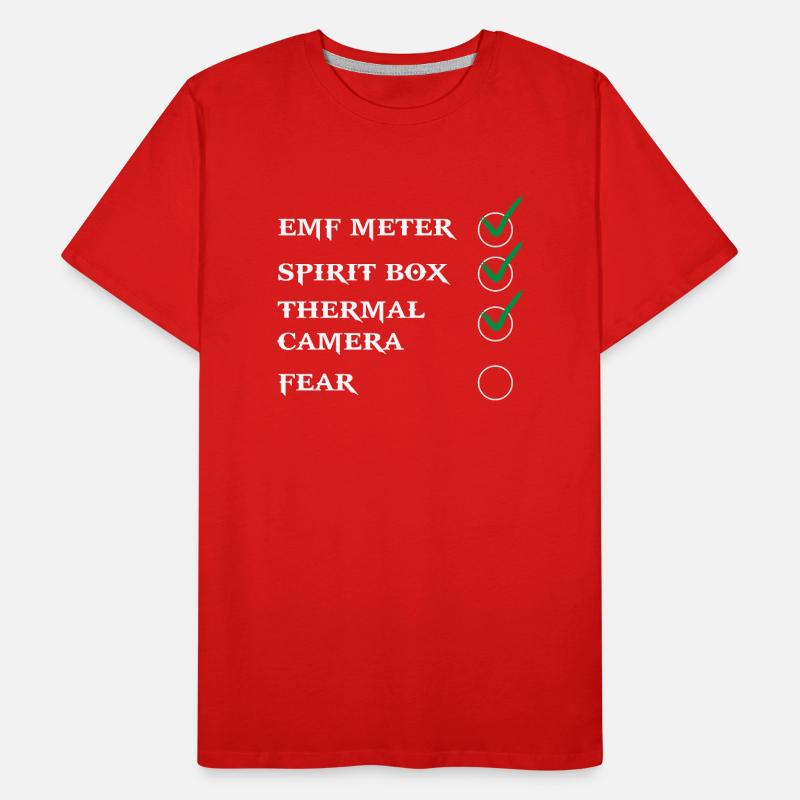 Ghost Hunter, compteur EMF, caméra thermique T-shirt bio Premium Homme
