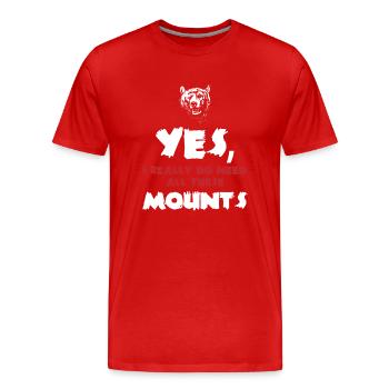 Taxidermie, Taxidermist, Erhaltung Von Tieren - Männer Premium Bio T-Shirt - Rot - Vorne - Damien (186cm)