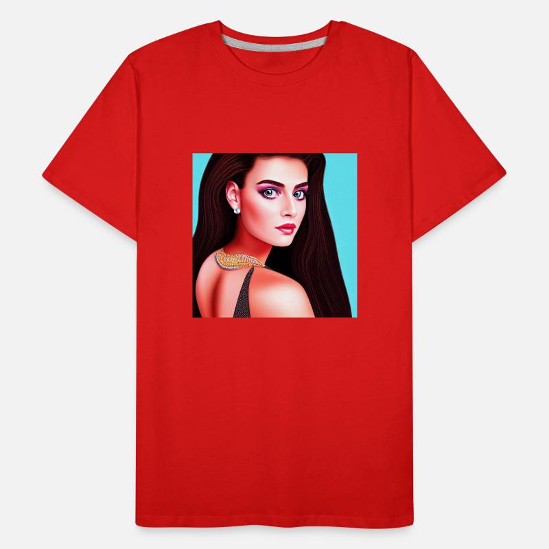 Retrowave Synthwave 80s Character Design Männer Premium Bio T-Shirt