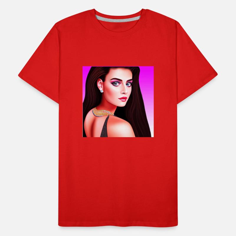 Retrowave Synthwave 80s Character Design Männer Premium Bio T-Shirt