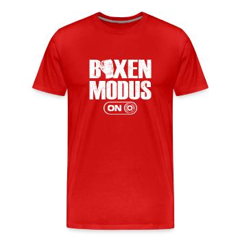 Kickboxer Modus On Kickboxer Fan Fan - Männer Premium Bio T-Shirt - Rot - Vorne - Damien (186cm)