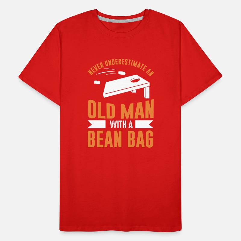 Cornhole, Cornhole Funny, Sasquatch, T-shirt bio Premium Homme