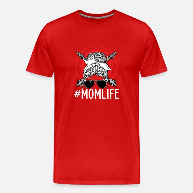 Bogenschießen Im Mutterleben - Männer Premium Bio T-Shirt - Rot