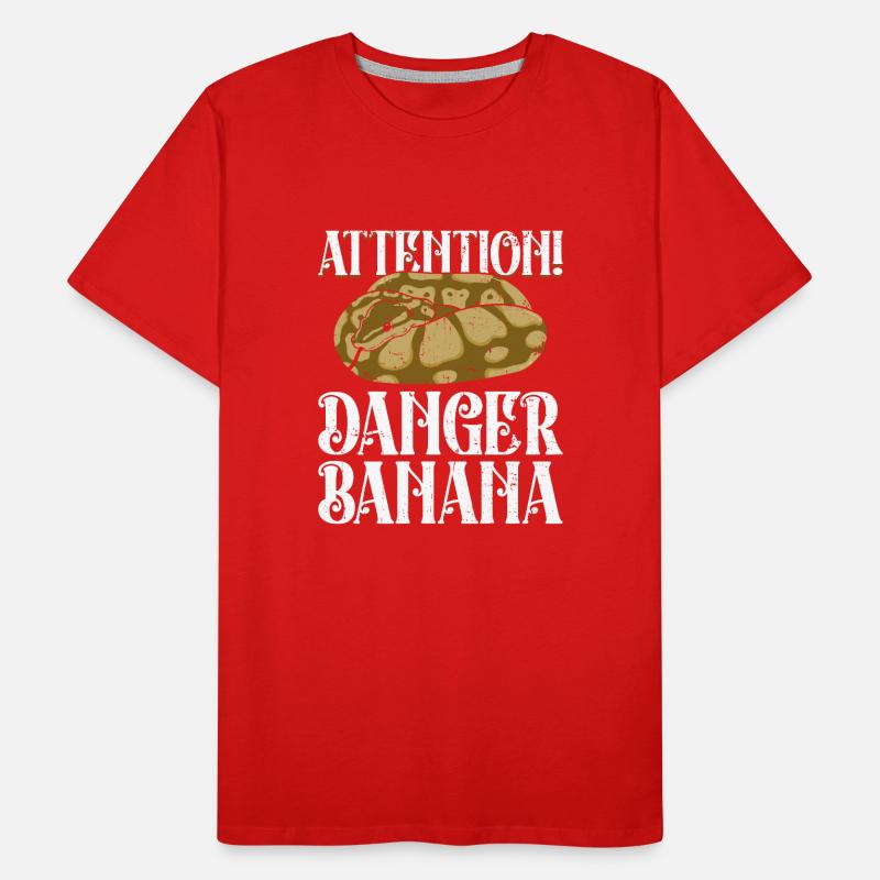 Königspython Banane Königspython Schlange Männer Premium Bio T-Shirt